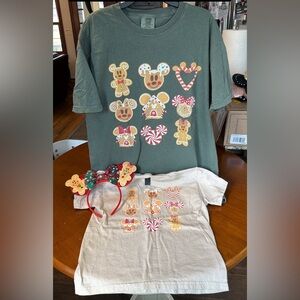 Mama & Mini Disney Gingerbread Minnie tees & ears